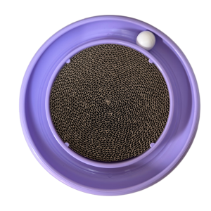 Round Cat Scratching Pad with Ball