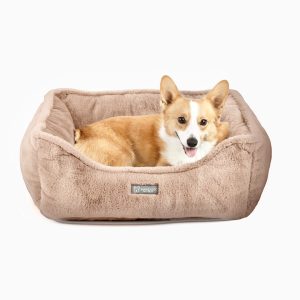 Rabbit velvet Pet Bed (Brown)