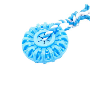 Tyre with Rope Dog Toy