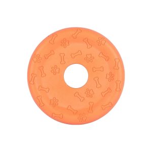 Flying Disc with Bone Pattern Dog Toy